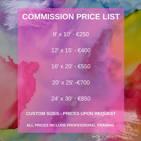 Commission Price List Karen Lee Art
